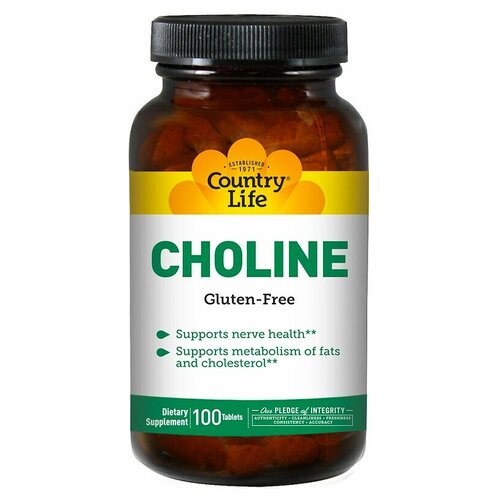 Country Life Choline 100 таблеток