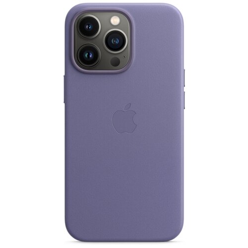 фото Чехол apple кожаный чехол magsafe для iphone 13 pro max, «сиреневая глициния»