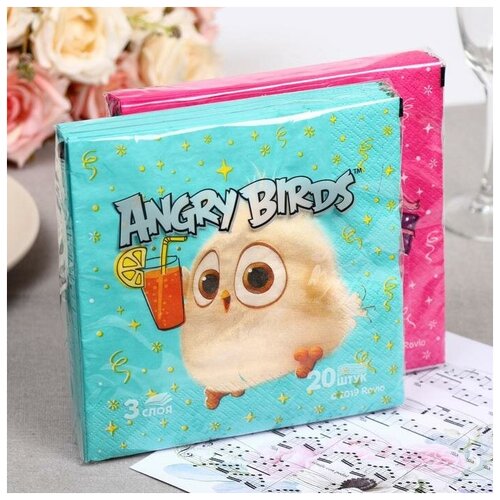 Angry Birds Салфетки бумажные Angry Birds: Hatchlings Коллекция 33х33 3сл 20л