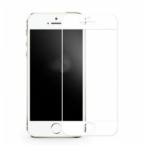 Фото Защитное стекло 3d на айфон 5,5s, se (белое)