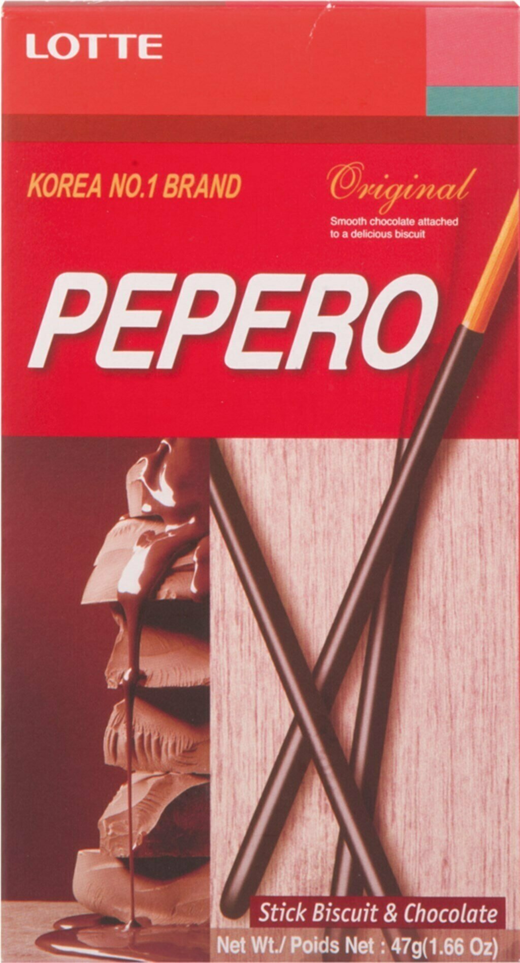 Соломка LOTTE Pepero Original в шоколаде, 47 г - 5 упаковок