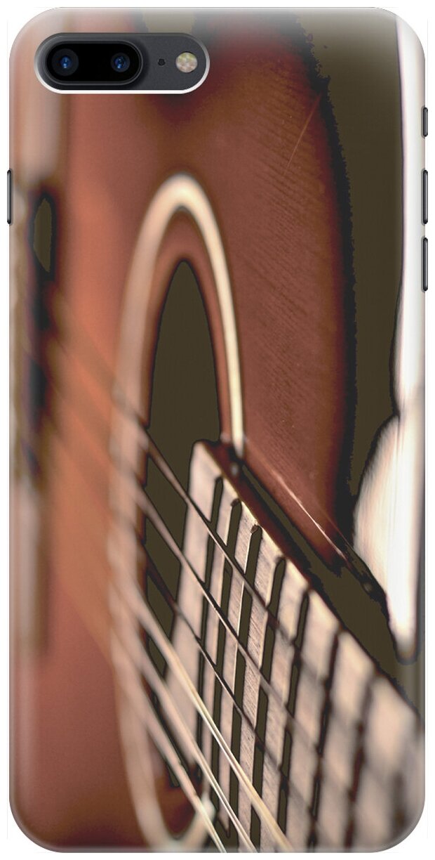 Силиконовый чехол на Apple iPhone 8 Plus / 7 Plus / Эпл Айфон 7 Плюс / 8 Плюс с рисунком "Гитара"
