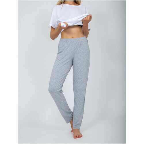 фото Брюки женские пижамные kin fashion серые l