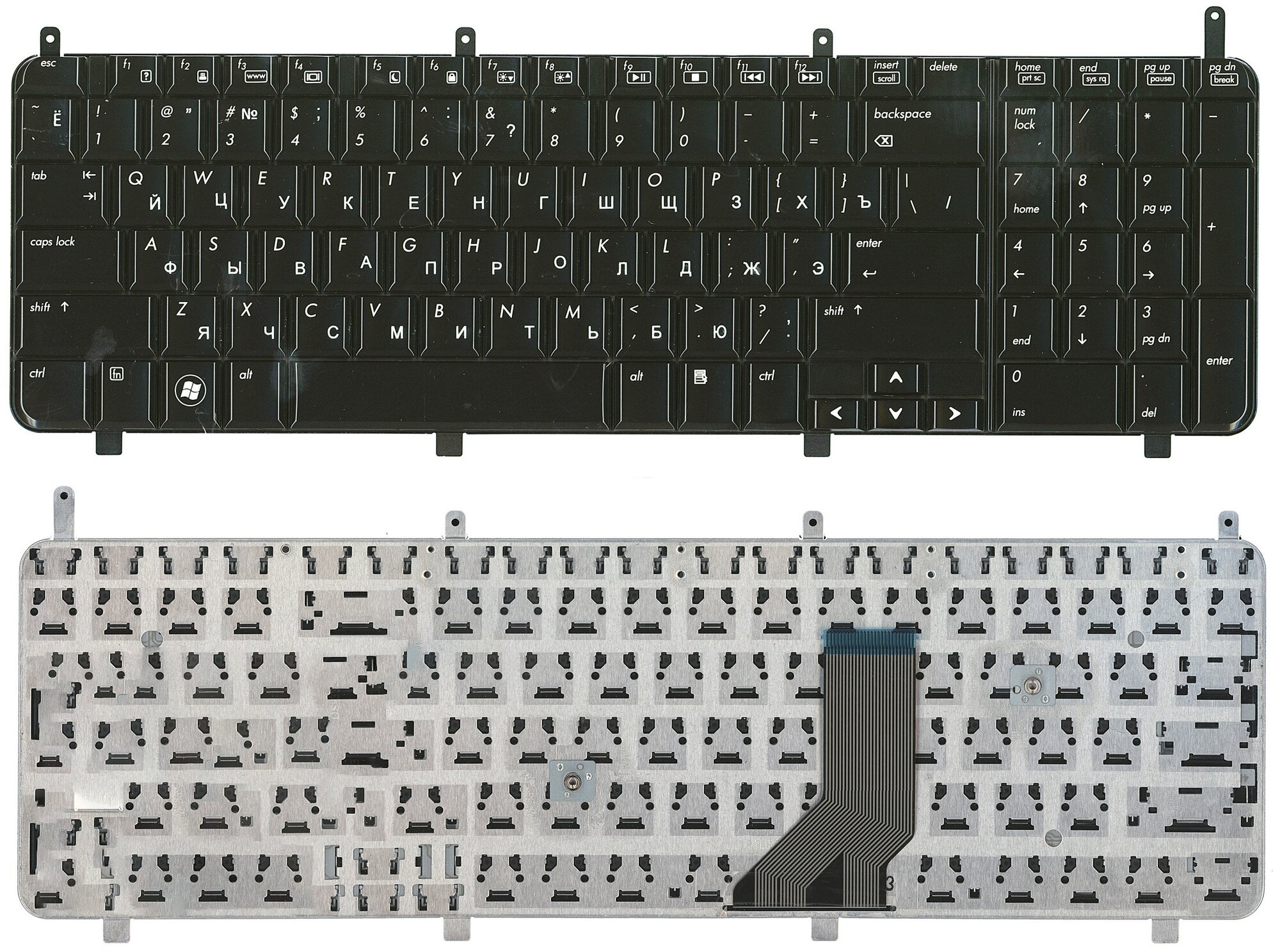 Клавиатура для ноутбука Dell Inspiron 15-5000 5547 5521 5542 черная с рамкой