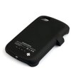 Чехол MyPads со встроенной усиленной мощной батарей-аккумулятором большой повышенной расширенной ёмкости 2800mAh для Blackberry Q5 черный - изображение