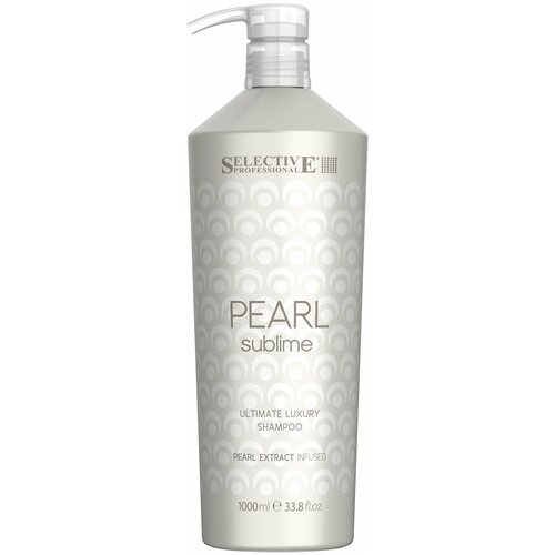 Купить Шампунь с экстрактом жемчуга для придания блеска Ultimate luxury shampoo 1000мл Линия PEARL SUBLIME Selective Professional.