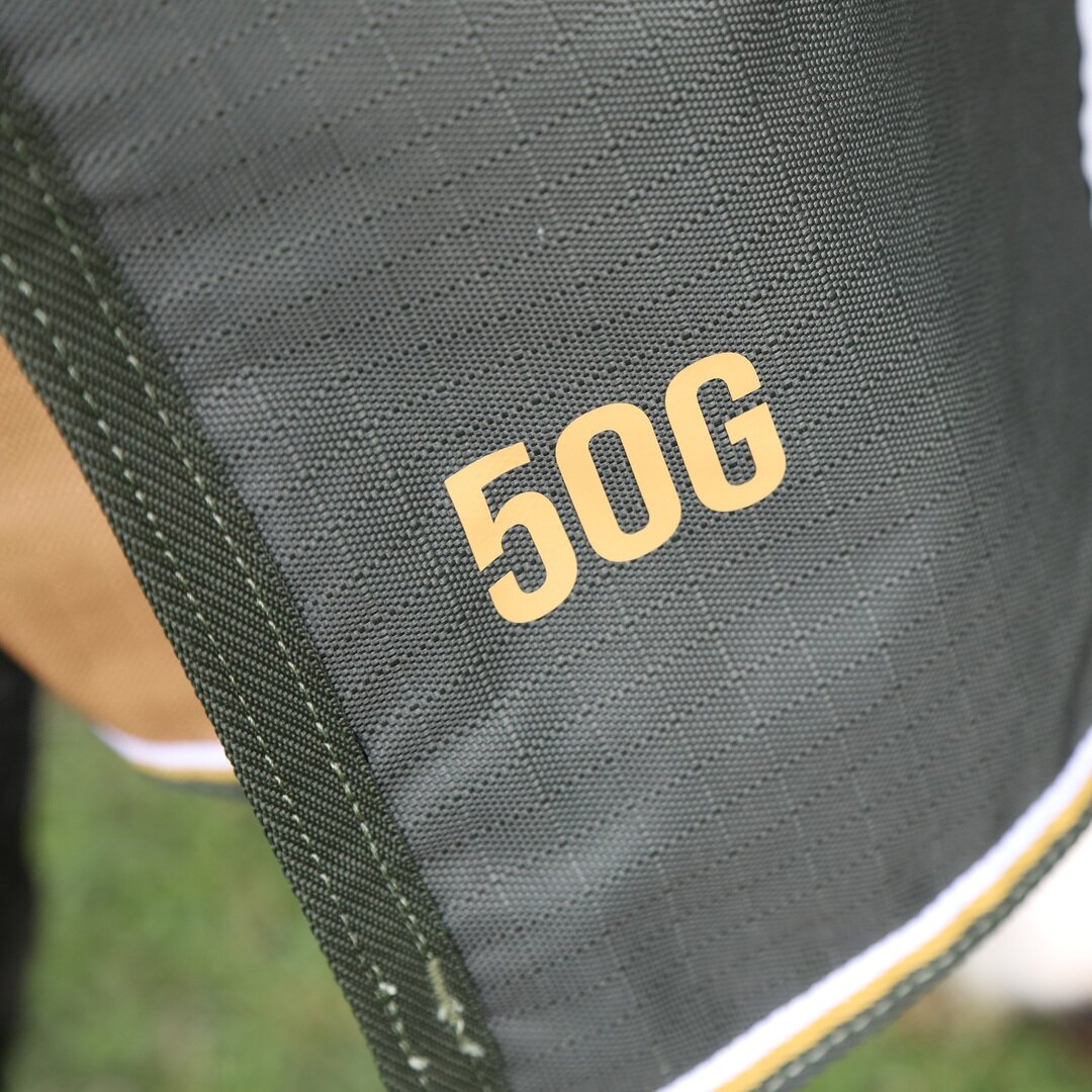 SHIRES HIGHLANDER Попона прогулочная для лошади с капором "Plus Lite", 1200D, 50g, 150 см, зеленый - фото №8