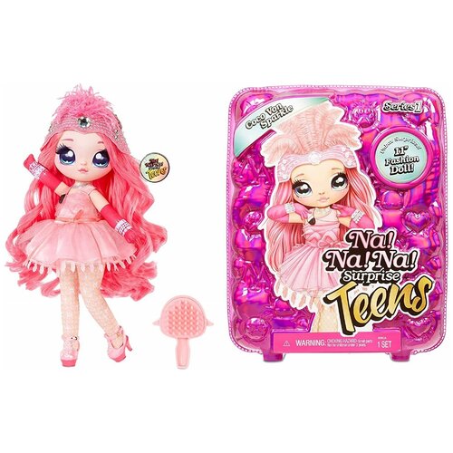 nanana mga entertainment мягкая кукла сюрприз на на на сюрприз подростки 3 серия keiko koinobori na na na surprise teens fashion doll keiko koinobori Кукла Na! Na! Na! Surprise Teens Коко Фон Спаркл 28 см