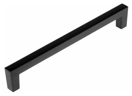 Ручка скоба SQUARE CAPPIO, алюминий, м/о 160 мм, цвет черный - фотография № 13