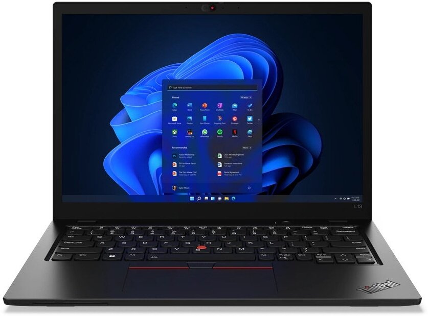 Ноутбук Lenovo ThinkPad L13 Gen 3, 13.3" (1920x1200) IPS/AMD Ryzen 5 5675U/8ГБ DDR4/256ГБ SSD/Radeon Graphics/Windows 11 Pro, черный [21BAS16N00]