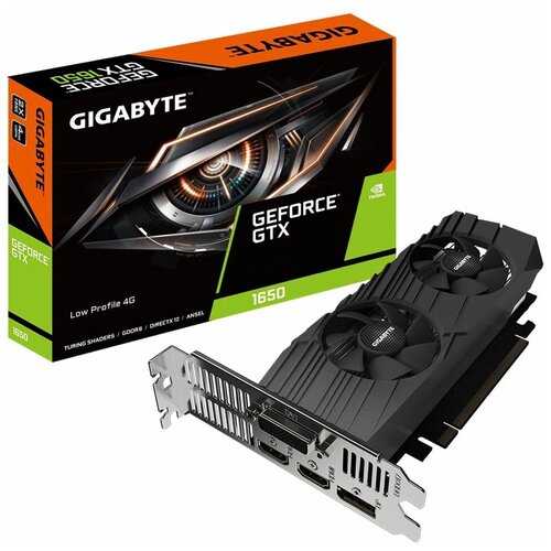 Видеокарта Gigabyte GTX1650 D6 Low Profile 4GB GDDR6 128-bit HDMIx2 DP DVI-D GDDR6 128-bit HDMIx2 DP DVI-D 2553000₽
