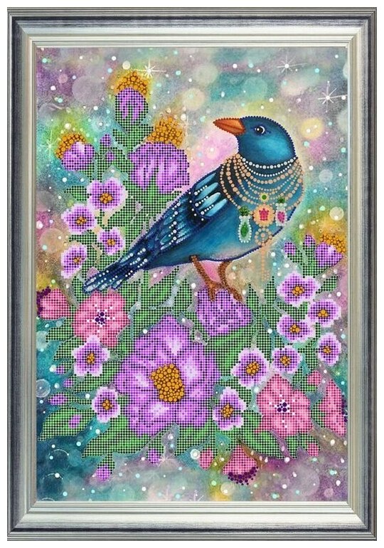 Рисунок на ткани RK LARKES "Райская птица", 26x38 см