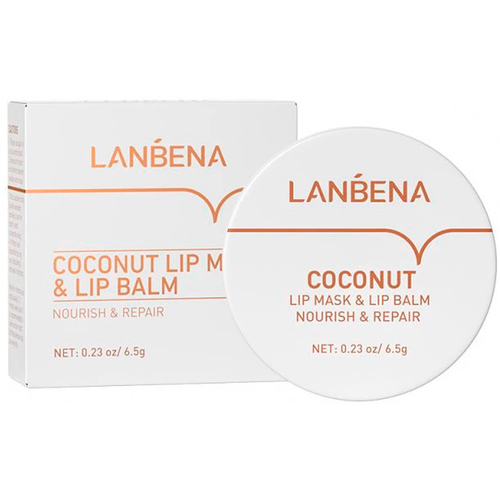 Lanbena Coconut Lip Mask  & Lip Balm / Бальзам-маска для губ с кокосовым маслом 6.5 г