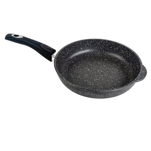 фото Сковорода 260/55мм с отстегив.ручкой б/крышки антиприг.покрыт.цв.графит с2612тм горница