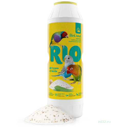 Гигиенический песок для птиц FIORY RIO Bird Sand с экстратом эвкалипта и ракушечником 2 кг