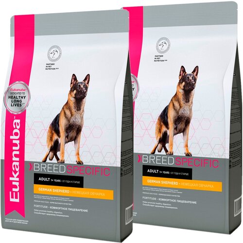 EUKANUBA GERMAN SHEPHERD для взрослых собак немецкая овчарка (10 + 10 кг) брелок для собак немецкая овчарка милли