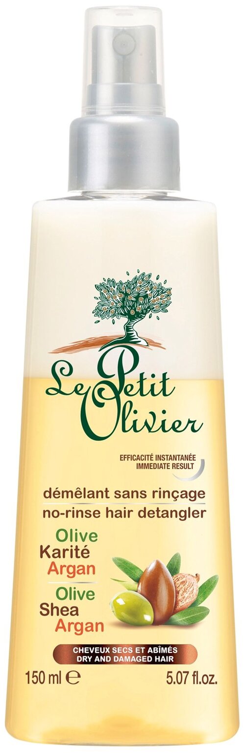 Le Petit Olivier Спрей питательный No-Rinse Hair Care Detangler для облегчения расчёсывания, 150 мл, аэрозоль