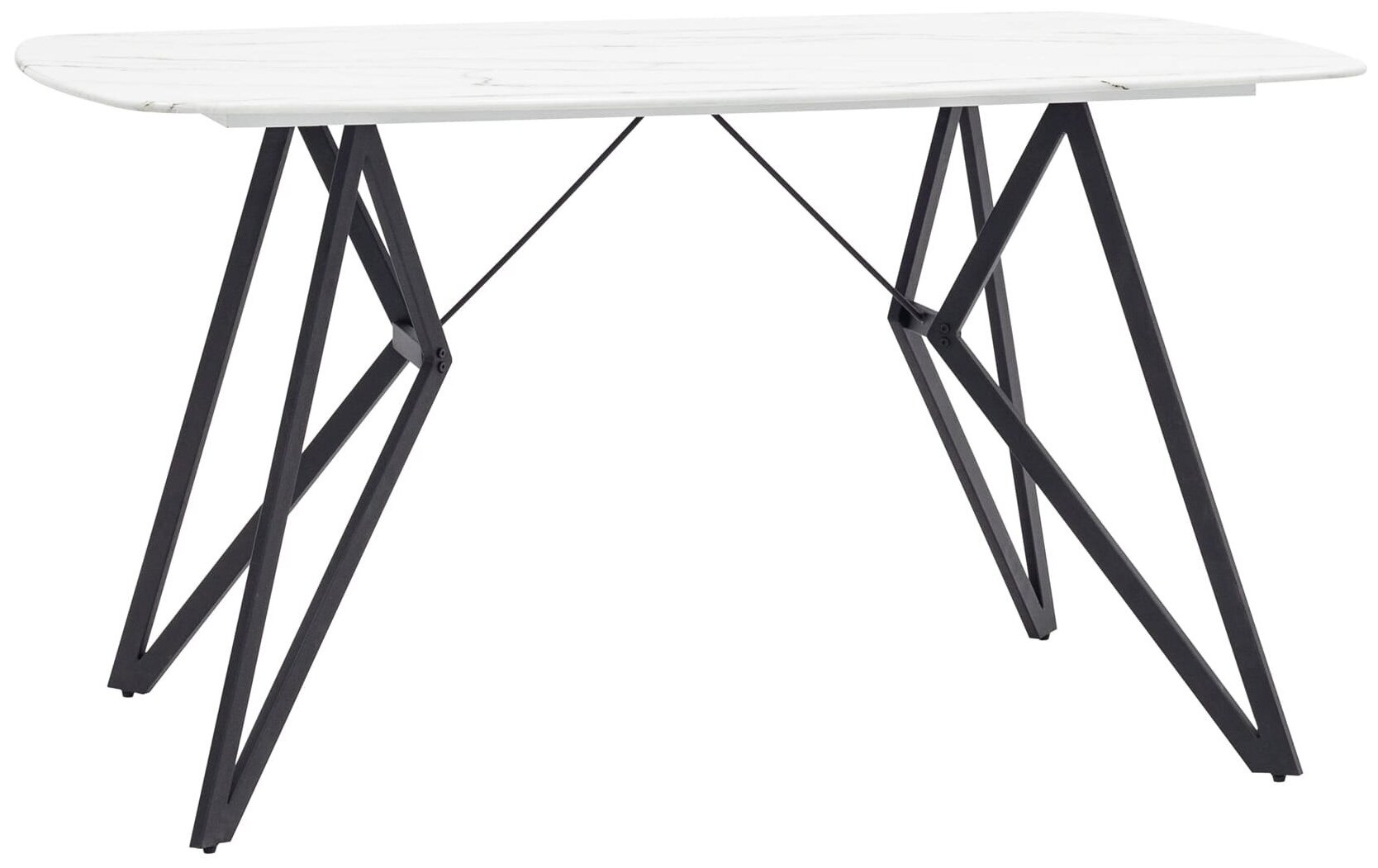 фото Стол обеденный стул груп Денвер, 140*90, белый, стеклянный