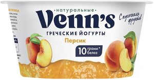 Йогурт "Греческий" обезжиренный с персиком Venn`s 0.1%