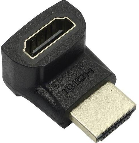 Vention Адаптер-переходник HDMI v2.0 19M/19F угол 270 универсальный для компьютеров мониторов проектеров черный