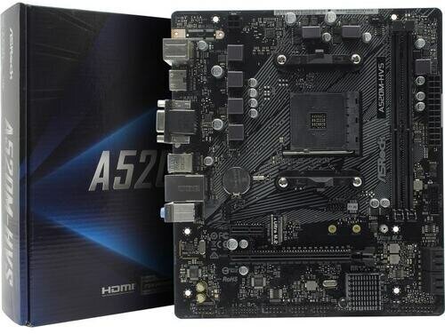 Материнская плата Asrock A520M-HVS