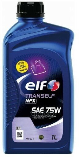 Elf Tranself Nfx Sae 75W Трансмиссионное Масло Для Мкпп 1L ELF арт. 223519