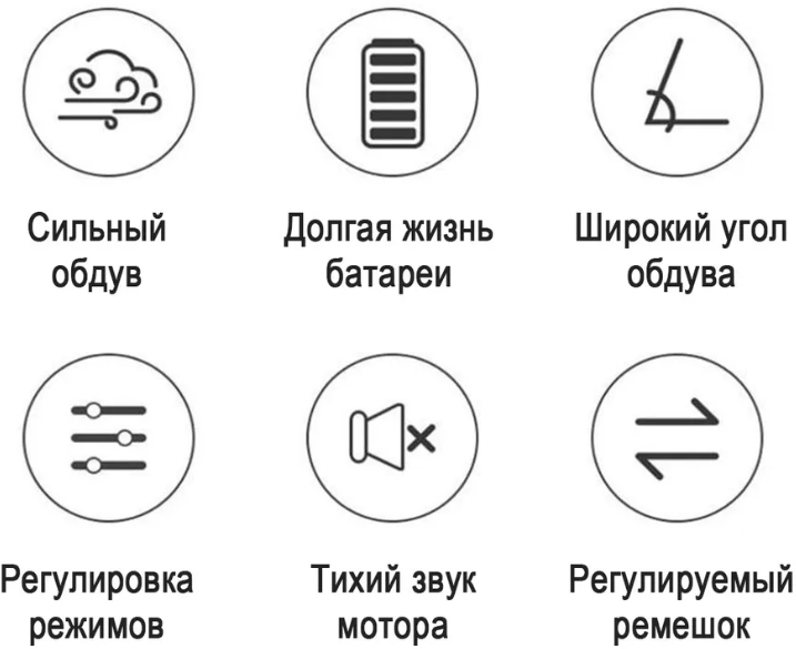 Мини вентилятор беспроводной портативный, зеленый - фотография № 8