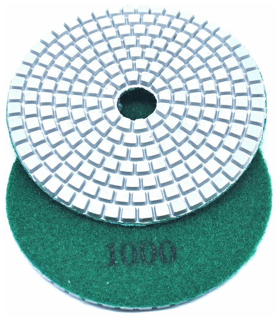 Алмазный гибкий шлифовальный круг (черепашка), 100мм, Р1000, Чеглок