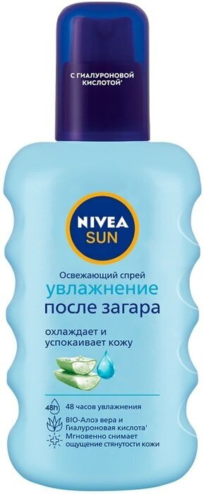 Спрей после загара NIVEA Sun освежающий с алоэ вера 200мл