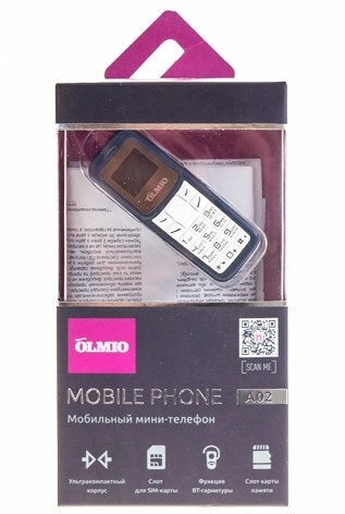 Мобильный телефон Olmio А02 Blue-White - фото №14