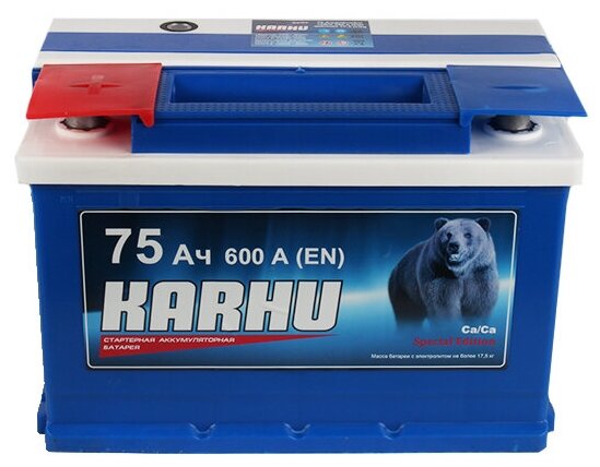 Аккумуляторная батарея KARHU 6СТ75