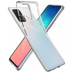 Силиконовый защитный чехол для телефона Samsung Galaxy S10 Lite и A91 / Тонкий противоударный чехол на Самсунг Галакси С10 Лайт и А91 / Прозрачный - изображение