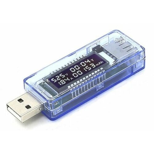 Тестер USB порта KEWEISI (4-20V, 0-3A) тестер usb keweisi kw 202 3 8 в 0 3 а [прозрачный]
