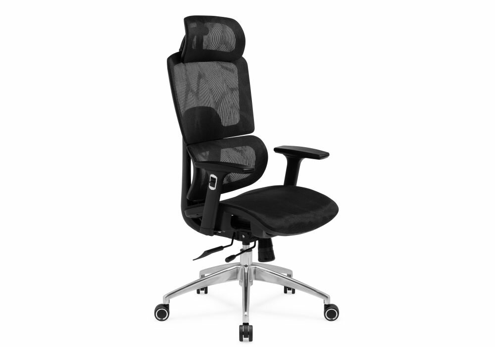 Компьютерное кресло Olimpus черный / хромированный