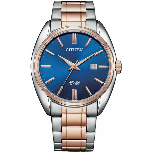 наручные часы citizen quartz белый Наручные часы CITIZEN Quartz, синий