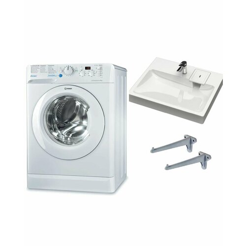 Стиральная машина Indesit BWSD 51051 и раковина Монако 60 3495000₽