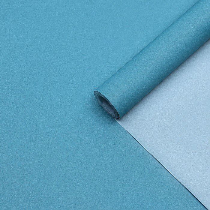 Бумага упаковочная Sima-land крафтовая, светло-голубой, двусторонняя 0,68х10 м