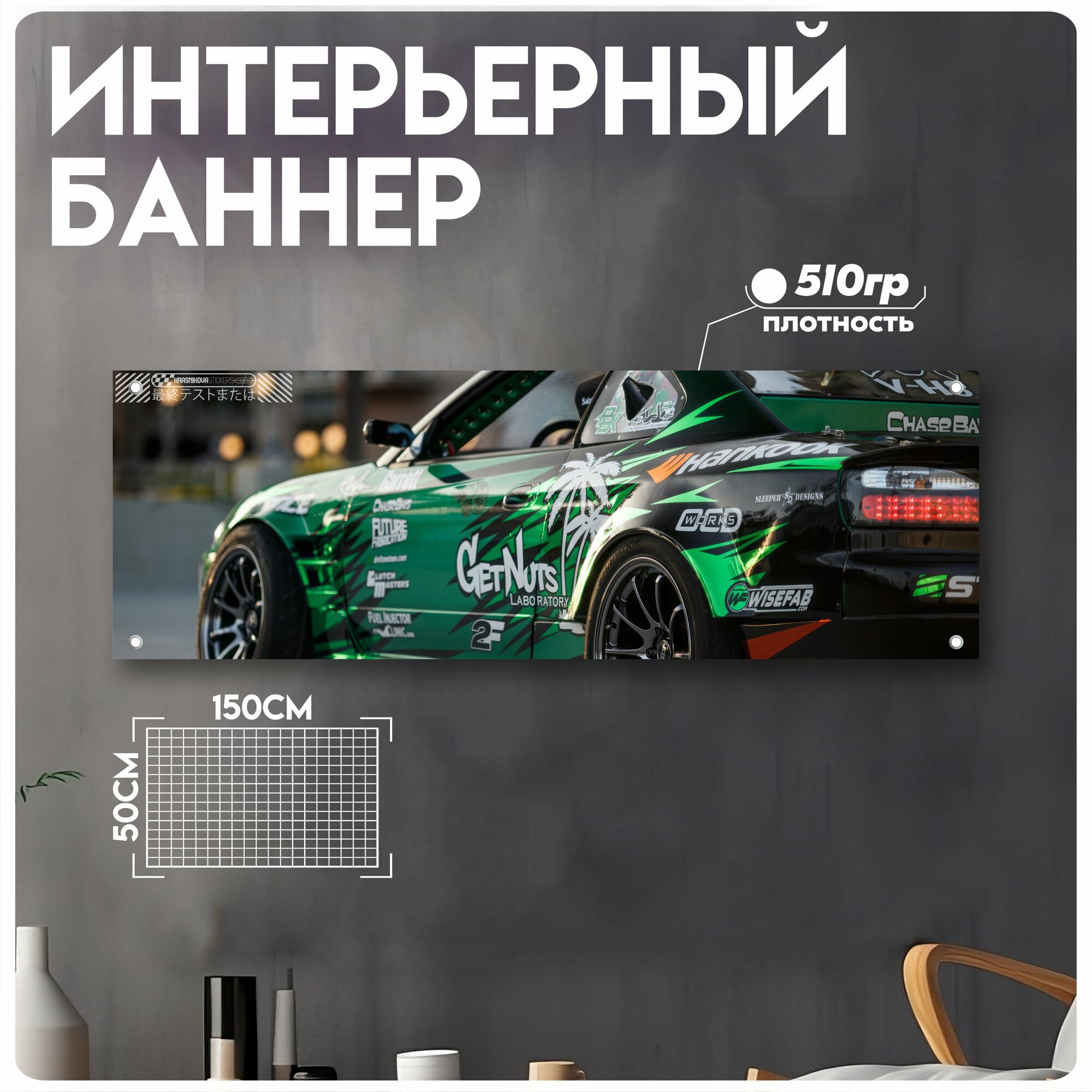 Постеры на стену баннер Машины авто Япония JDM