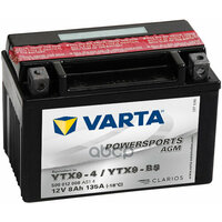 Мото аккумулятор VARTA мото 8 AGM YTX9-4(BS) 152х88х106 (ETN-508 012 008)
