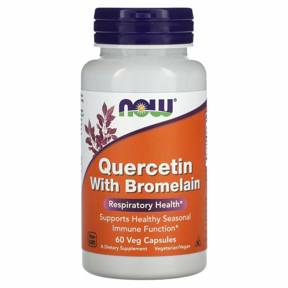 Now foods Quercetin with Bromelain 60 vcaps