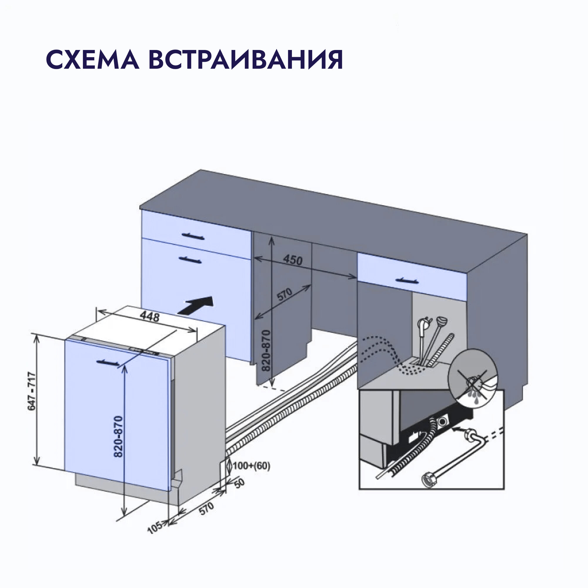 Встраиваемая посудомоечная машина Delvento - фото №10