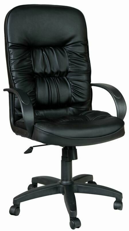 Компьютерное кресло Евростиль Болеро ультра офисное, обивка: искусственная кожа, цвет: черный