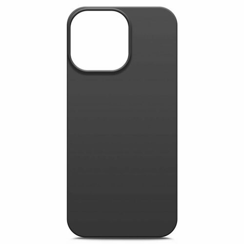 Чехол BoraSCO для iPhone 14 Pro Max, матовый, силикон, черный borasco чехол borasco для samsung galaxy s24 матовый силикон черный