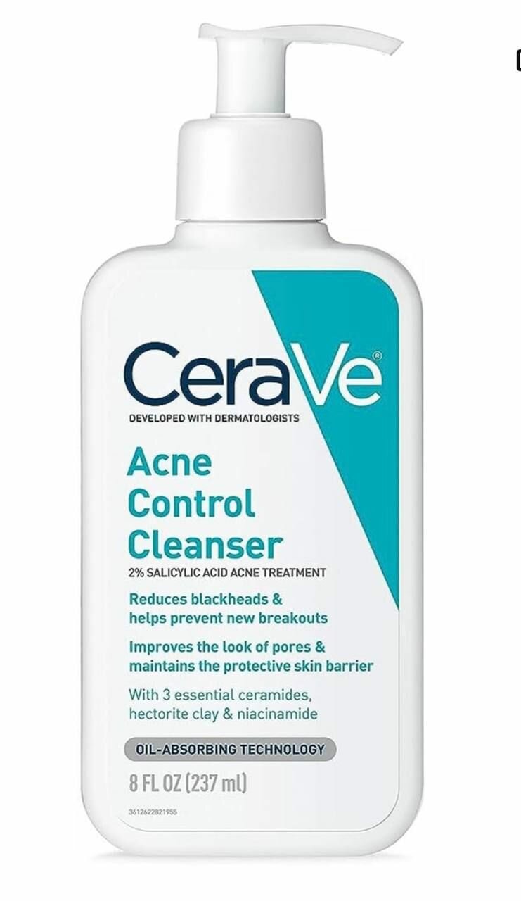 CeraVe Acne Control Cleanser, Гель-пенка для умывания от акне 237 мл