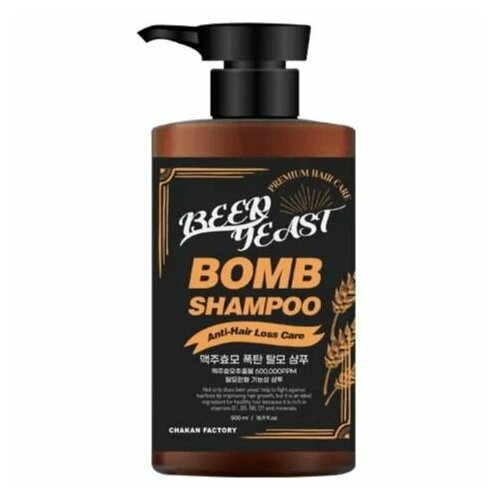 Chakan, Шампунь для волос против выпадения - Shampoo Beer Yeast Bomb Anti-Hair Loss Care