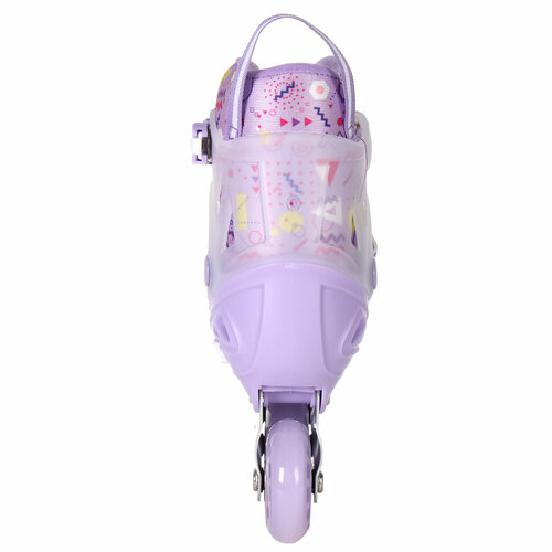 Роликовые коньки раздвижные COMIRON M PU колеса 35-38 сиреневые 3600₽