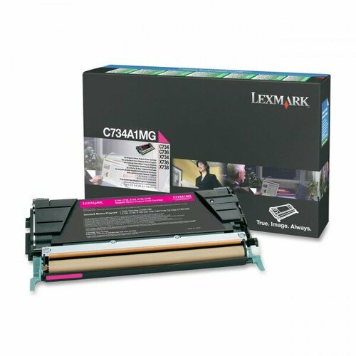 C734A1MG картридж Lexmark пурпурный для C734/C736/X734/X736/X738, (6000 стр) совместимый картридж ds laserprinter c736