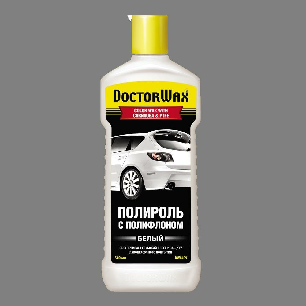 Цветной полироль с полифлоном Doctor Wax Белый White / COLOR WAX WITH CARNAUBA & PTFE DW8409 1шт