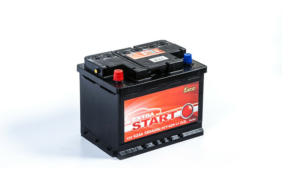 Аккумулятор Катод Extra Start 6СТ-62N L+ (L2)