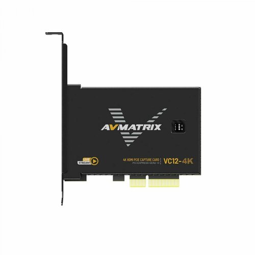 Плата видеозахвата AVMATRIX VC12-4K HDMI PCIE плата видеозахвата avmatrix vc41 4ch 3g sdi pcie